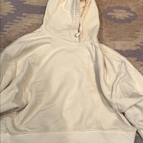 Calia Women's everyday cinched waist jogger and Cream Hoodie Set - Picture 4 of 7